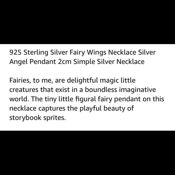 NIB 925 SterlingSilver Fairy Wing Pendant 💜💗💜 - Picture 11 of 14